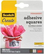 Scotch 009-1000-CFT Photo Splits Double-Sided Adhesive Mounting Squares, 0.45 by 0.45-Inch, 1000 Count